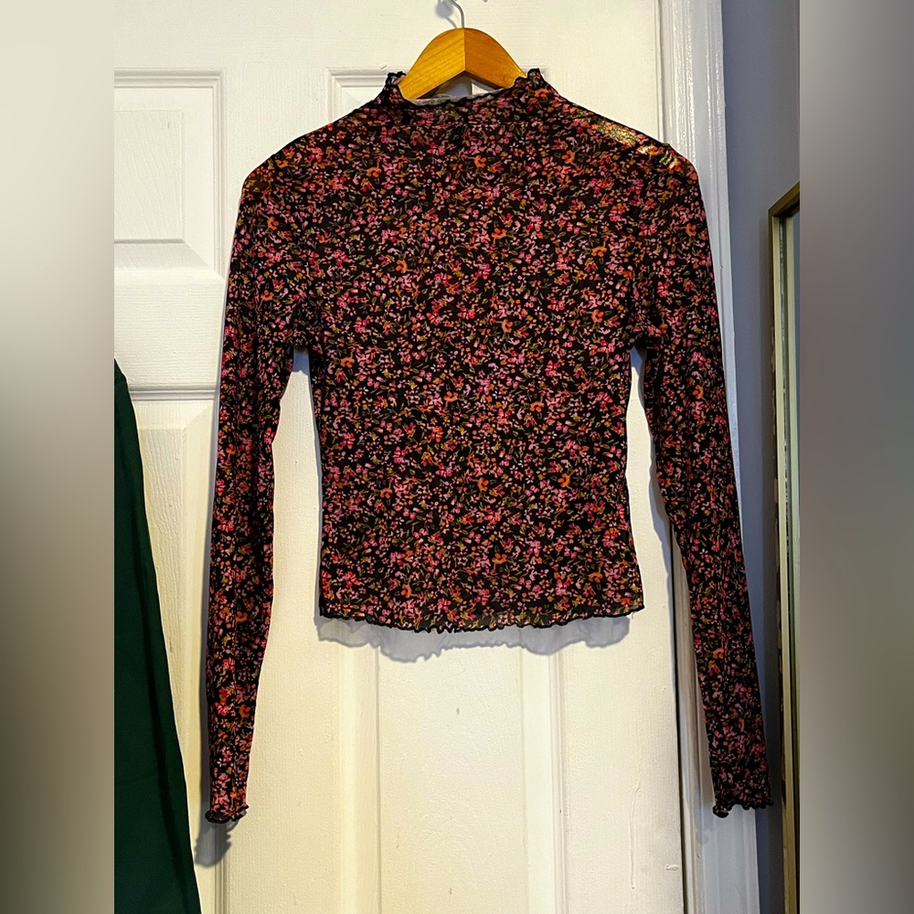 Semi-transparent blouse